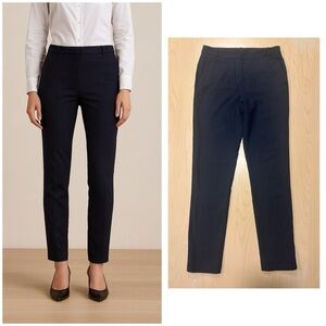 Massimo Dutti 100% Wool Slim Fit Dress Pants in Navy Blue (Size 2)